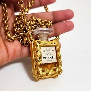 Chanel No. 5 Perfume Necklace Pendant